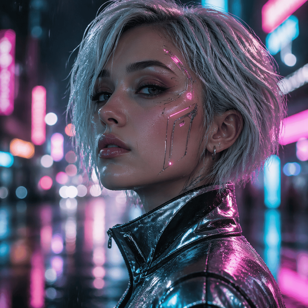 Cyberpunk Neon Portrait