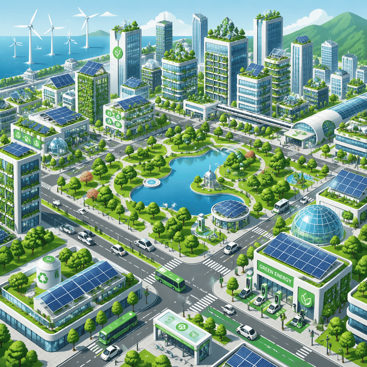 Isometric City Illustration